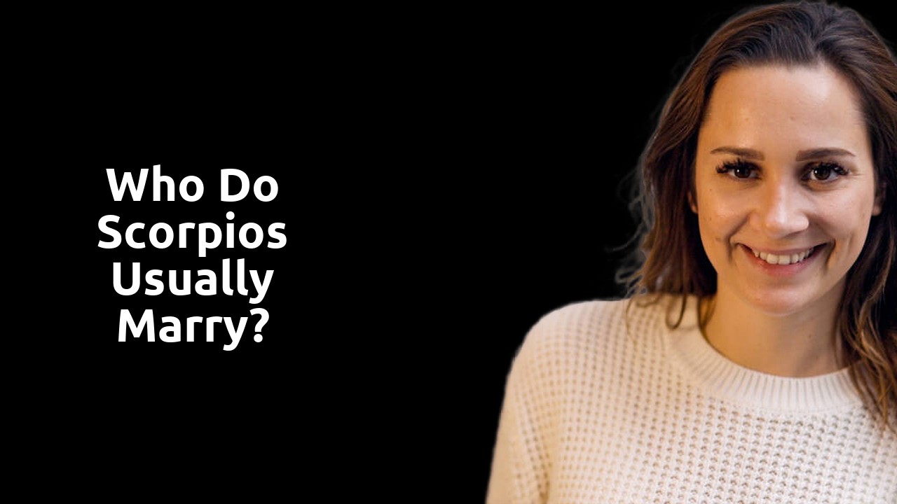 Who do Scorpios usually marry?