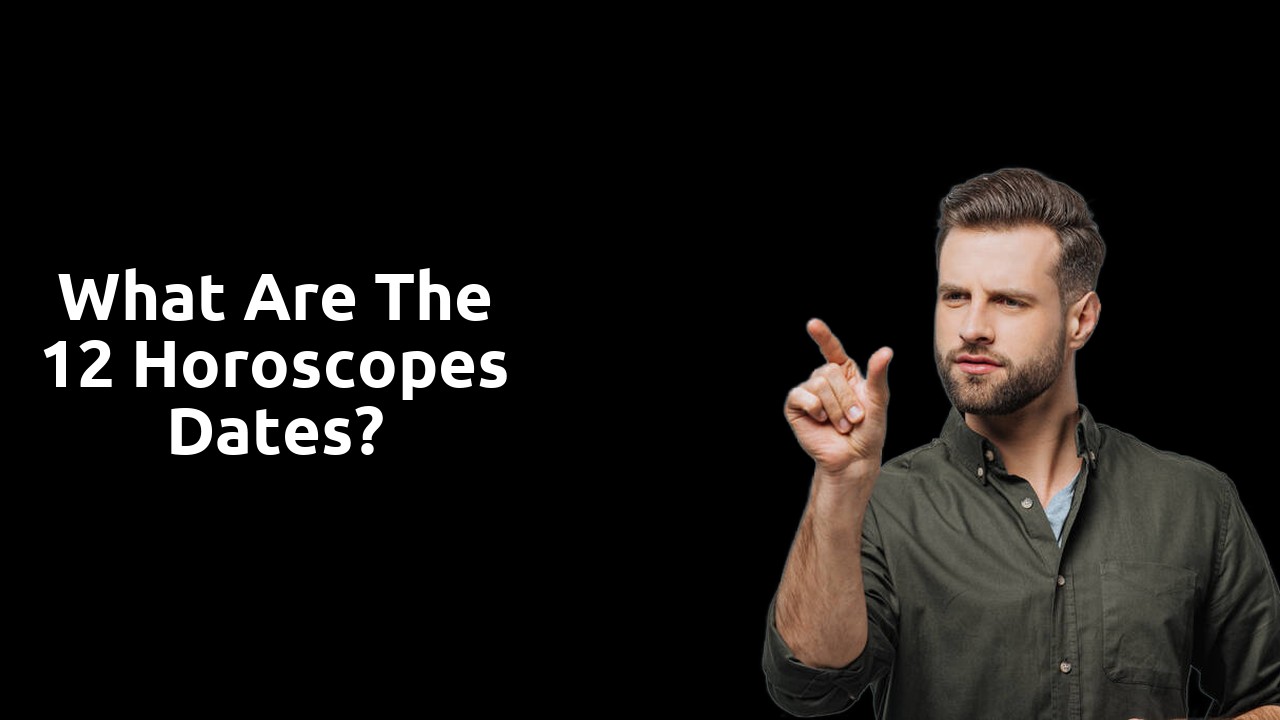 What are the 12 horoscopes dates?