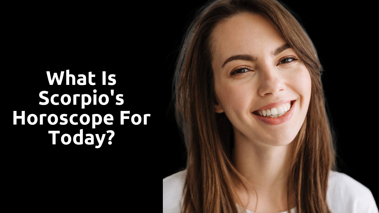 What is Scorpio's horoscope for today?