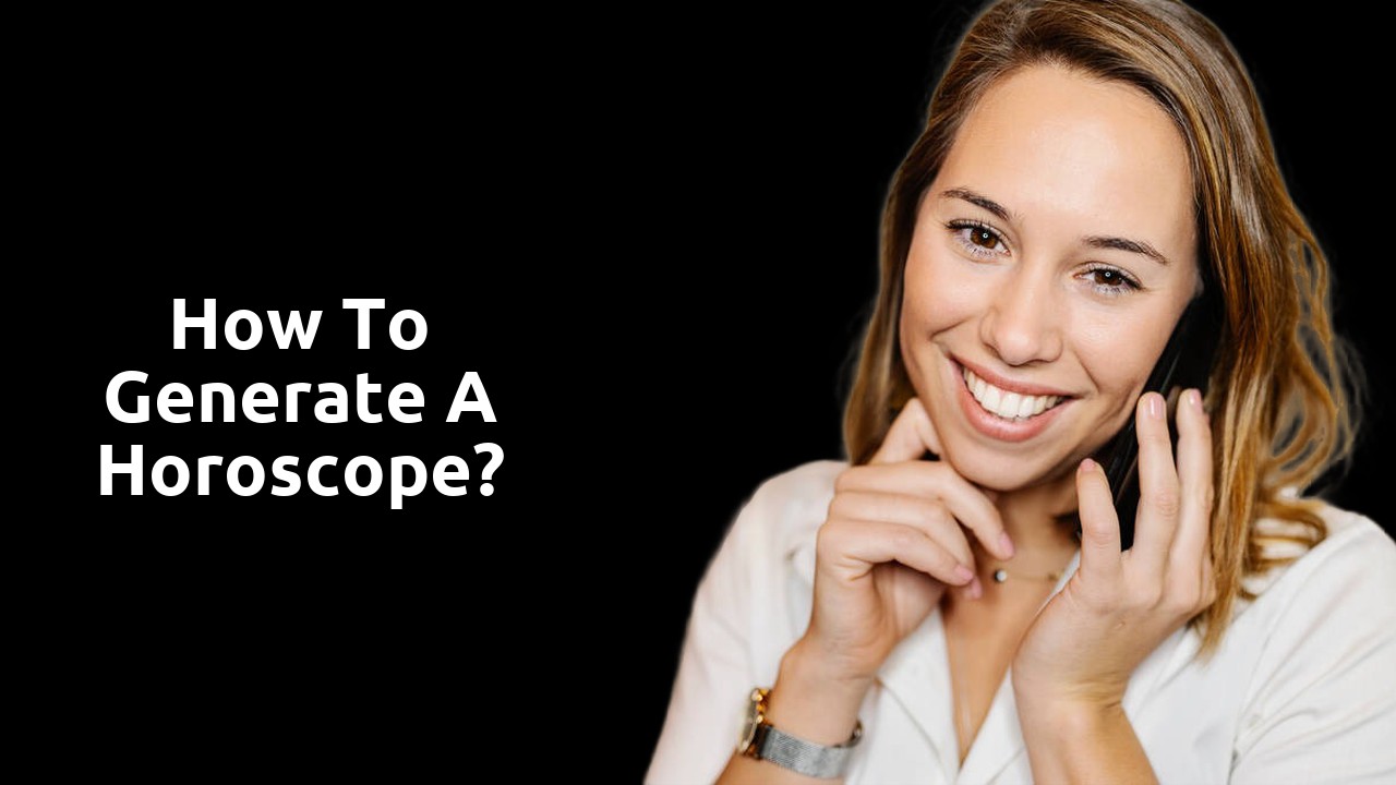 How to generate a horoscope?