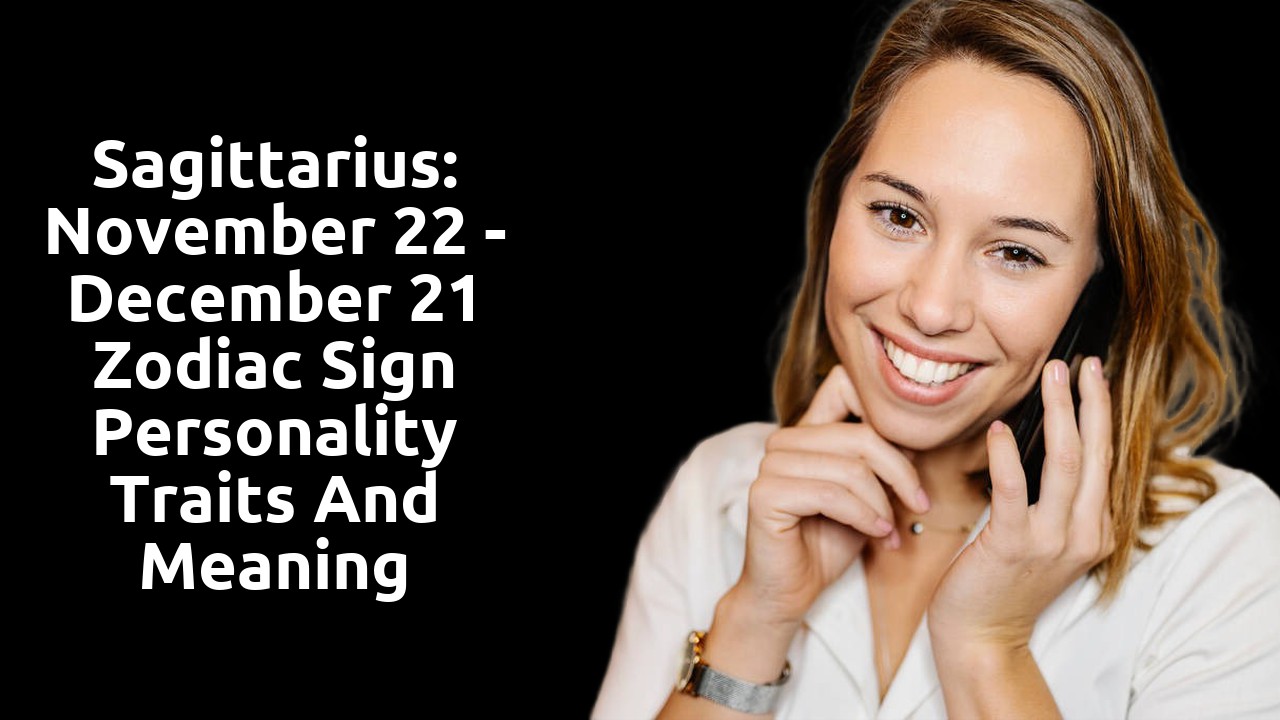 Sagittarius: November 22 - December 21 Zodiac Sign Personality Traits and Meaning
