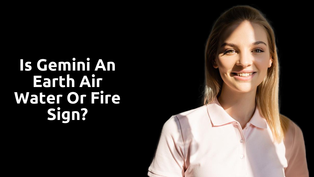 Is Gemini an earth air water or fire sign?